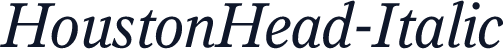 HoustonHead-Italic