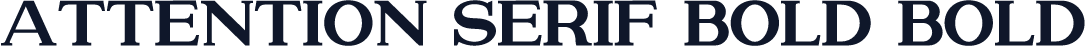 Attention Serif Bold Bold
