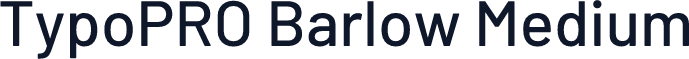 TypoPRO Barlow Medium