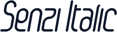 Senzi Italic