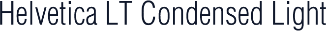 Helvetica LT Condensed Light