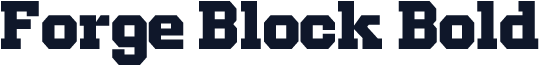 Forge Block Bold