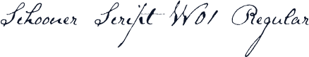 Schooner Script W01 Regular