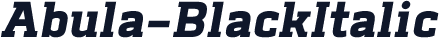 Abula-BlackItalic