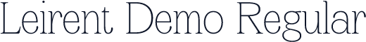 Leirent Demo Regular