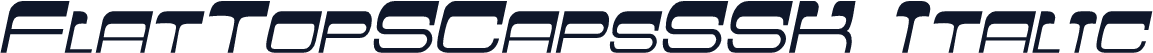 FlatTopSCapsSSK Italic