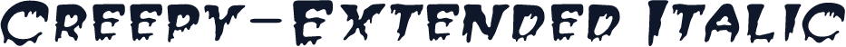 Creepy-Extended Italic