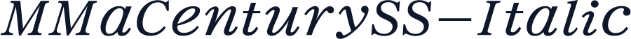 MMaCenturySS-Italic