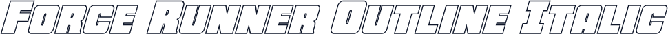 Force Runner Outline Italic