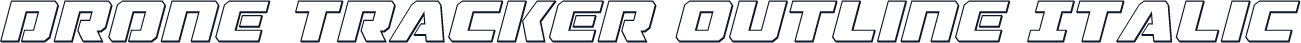 Drone Tracker Outline Italic