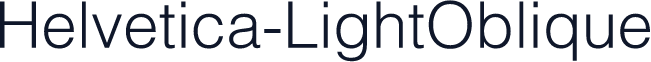Helvetica-LightOblique