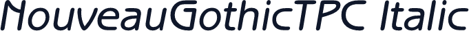 NouveauGothicTPC Italic