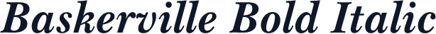 Baskerville Bold Italic