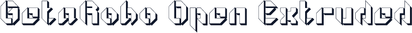 ☞GetaRobo Open Extruded