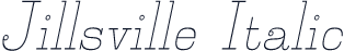 Jillsville Italic