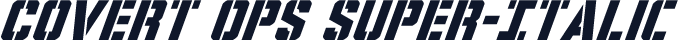 Covert Ops Super-Italic