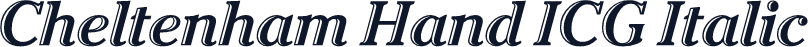 Cheltenham Hand ICG Italic