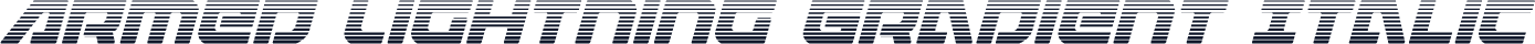 Armed Lightning Gradient Italic