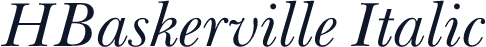 HBaskerville Italic