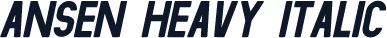 Ansen Heavy Italic