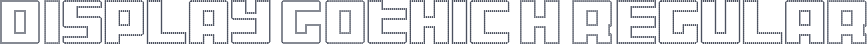 Display Gothic H Regular