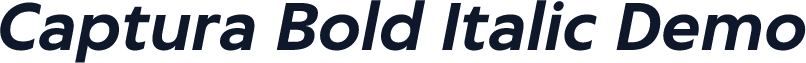Captura Bold Italic Demo