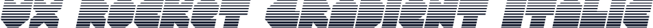 VX Rocket Gradient Italic