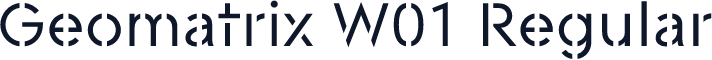 Geomatrix W01 Regular