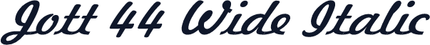 Jott 44 Wide Italic