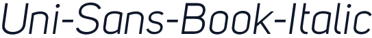 Uni-Sans-Book-Italic