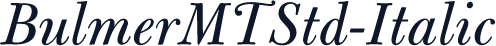 BulmerMTStd-Italic