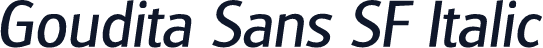 Goudita Sans SF Italic