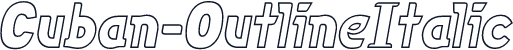 Cuban-OutlineItalic