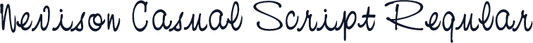 Nevison Casual Script Regular