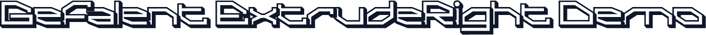 Gefalent-ExtrudeRight Demo