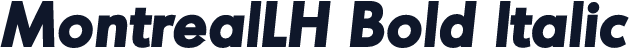 MontrealLH Bold Italic