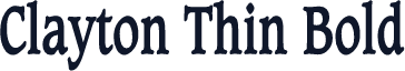 Clayton Thin Bold