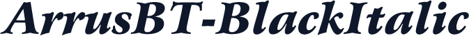 ArrusBT-BlackItalic