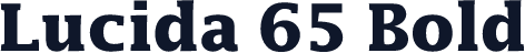 Lucida 65 Bold