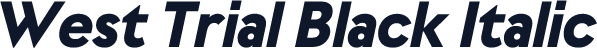 West Trial Black Italic