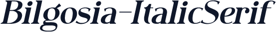 Bilgosia-ItalicSerif