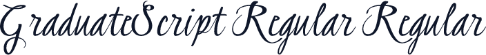 GraduateScript Regular Regular