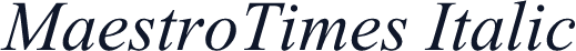 MaestroTimes Italic
