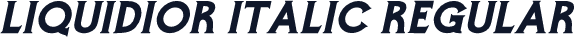 Liquidior Italic Regular