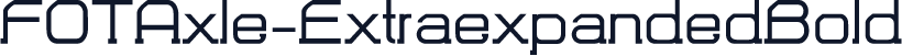 FOTAxle-ExtraexpandedBold