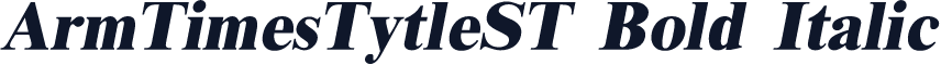 ArmTimesTytleST Bold Italic