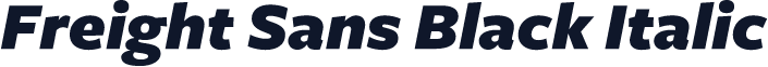 Freight Sans Black Italic
