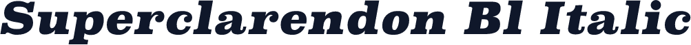 Superclarendon Bl Italic