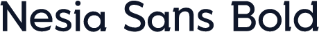 Nesia Sans Bold