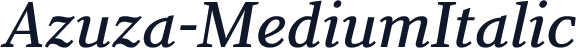 Azuza-MediumItalic